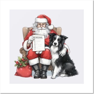 Making a List - Border Collie Posters and Art